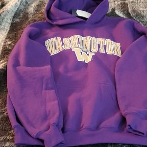 Purple Washington Hooded Sweatshirt